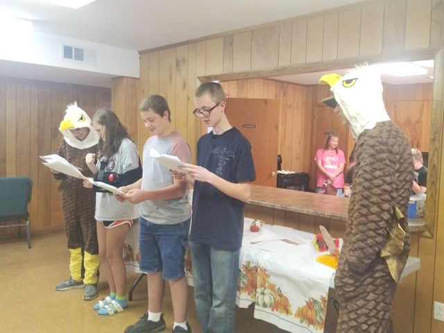 Home school program holds Thanksgiving play
